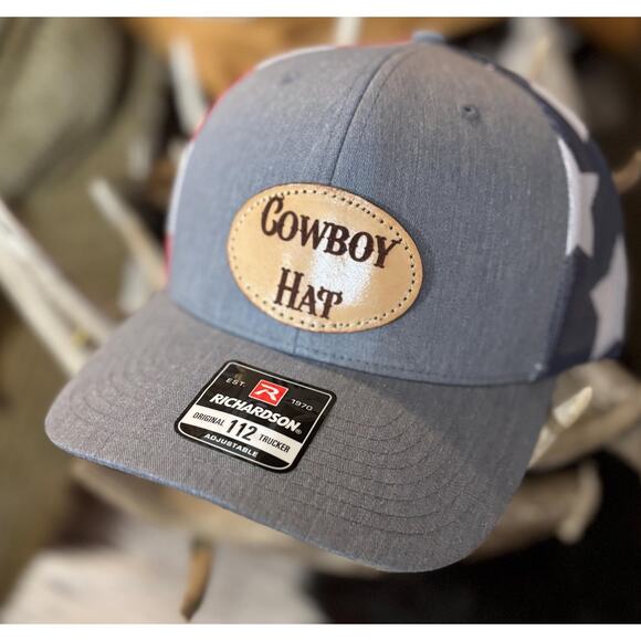 Richardson 112 Snapback Truck Cap with leather Patch - Picture 5 of 7